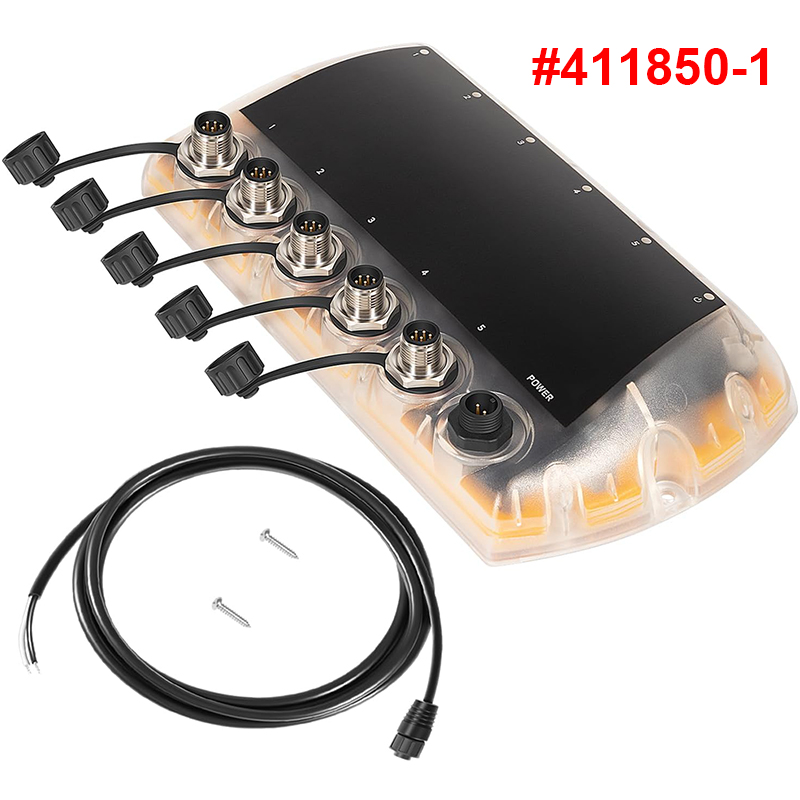 Fish Finder Cable - 411850-1 AS ETH 5PGL อีเธอร์เน็ตสวิตช์สำหรับฮัมมินเบิร์ดพร้อมสายไฟ, เชื่อมต่อเครื่องหาปลา,
