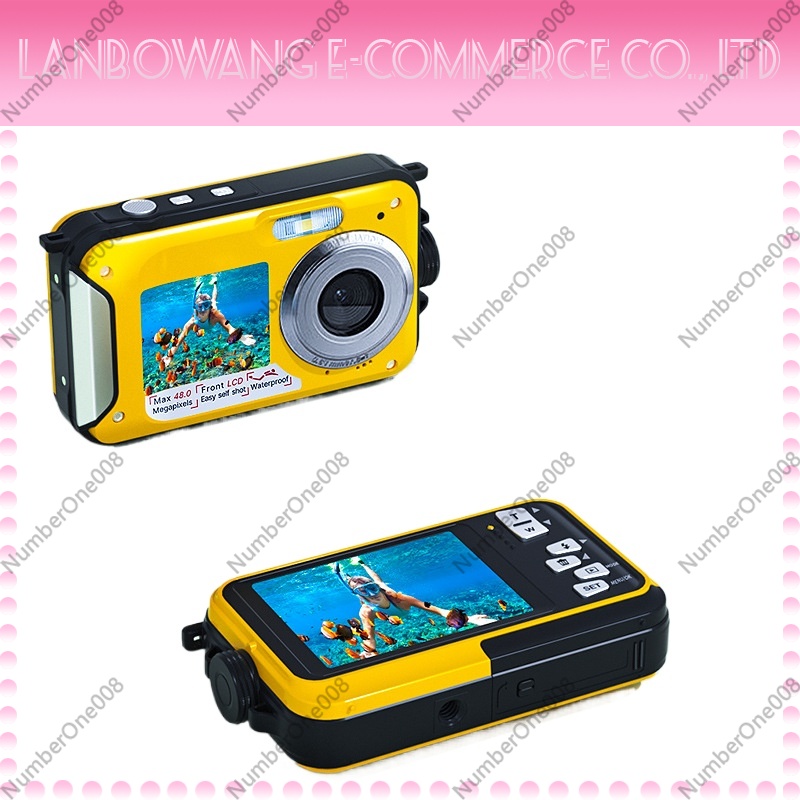 กล้องแอคชั่นกันน้ำแบบจอคู่ 4K  - Underwater Camera บทวิจารณ์และราคา